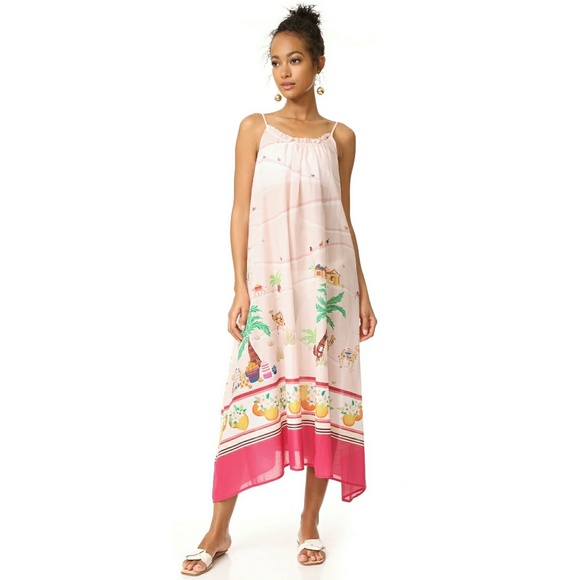 New! KATE SPADE Maxi Dress Swim Cover-Up Cotton - Picture 5 of 8